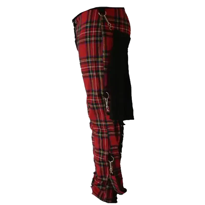 Pantalon écossais tartan avec jupe amovible (côté)
