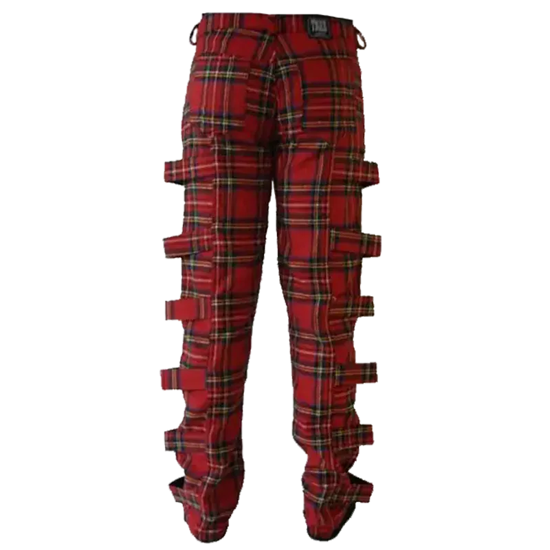 Pantalon écossais tartan avec boucles réglables (vue de derrière)