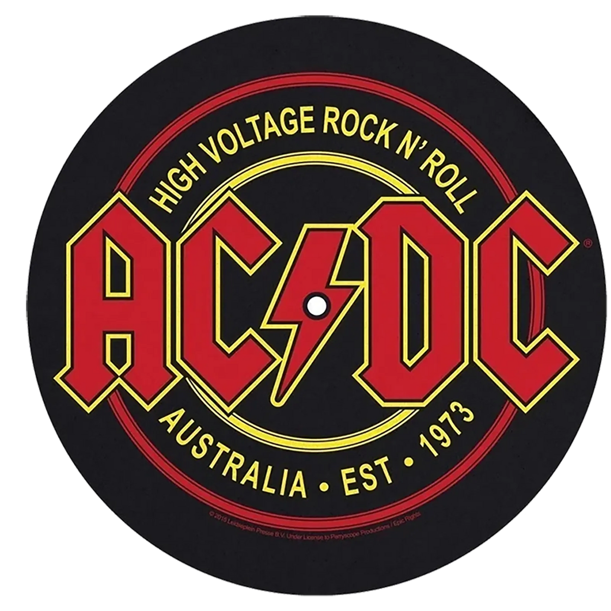 slipmat for vinyl records AC/DC 1 - High Voltage