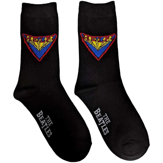 Chaussettes Beatles - Help ! (à plat côté droit)