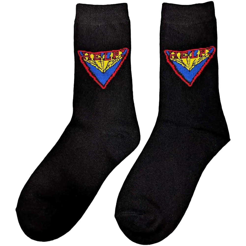 Chaussettes Beatles - Help ! (à plat côté gauche)