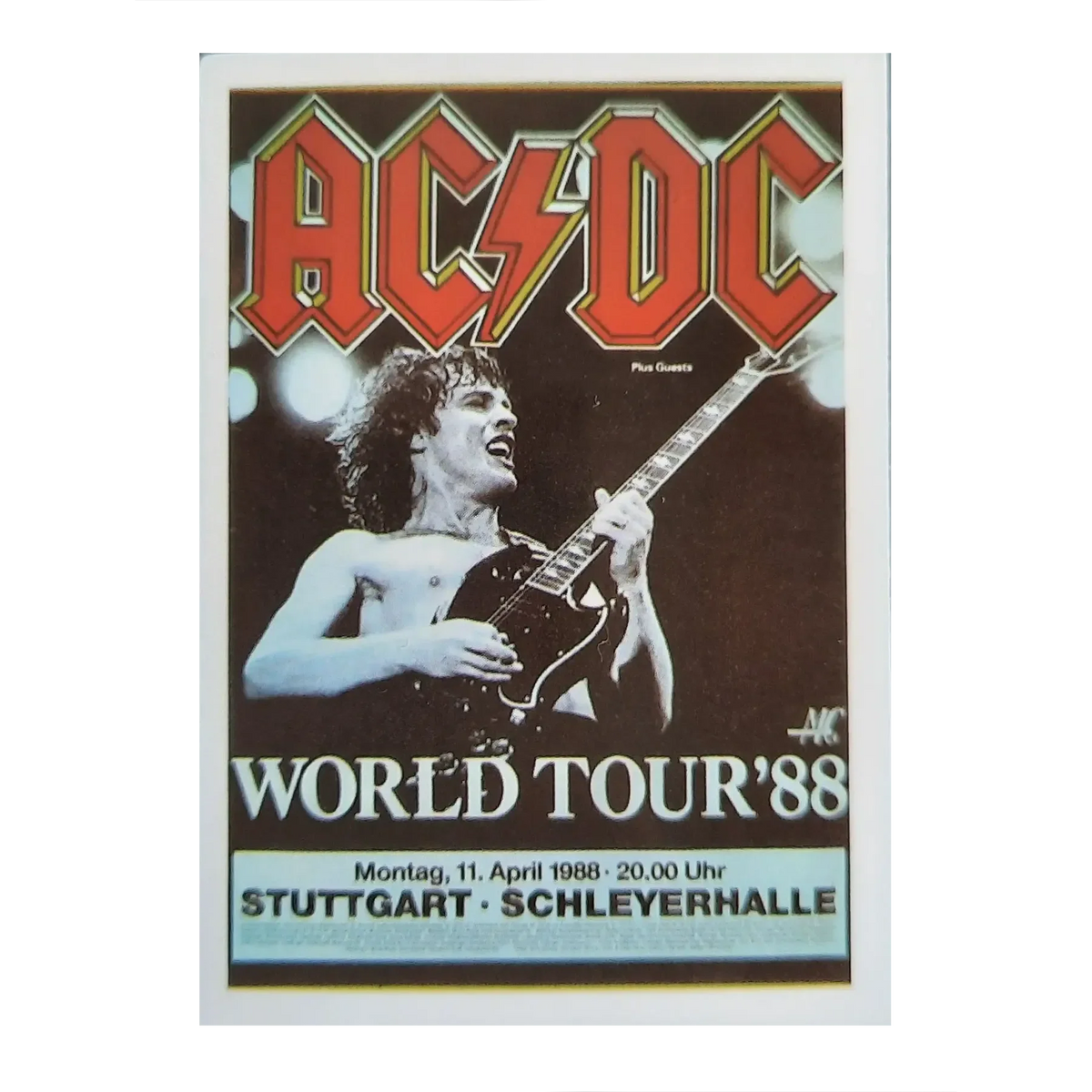 Sticker AC/DC - World tour 88