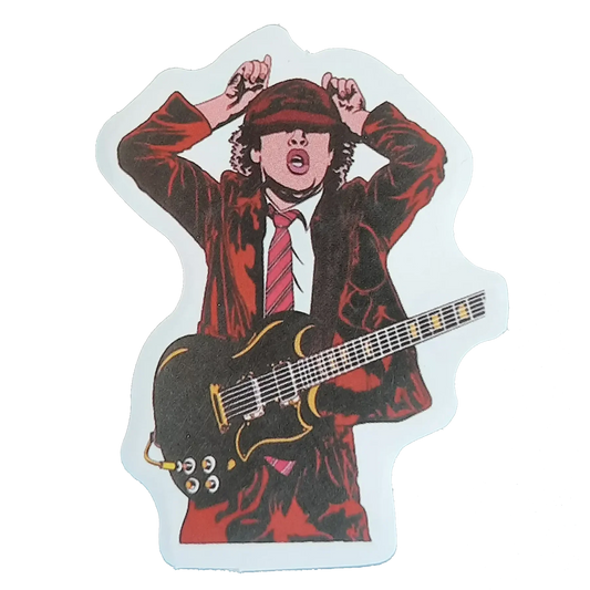 Autocollant AC/DC - Angus cornes