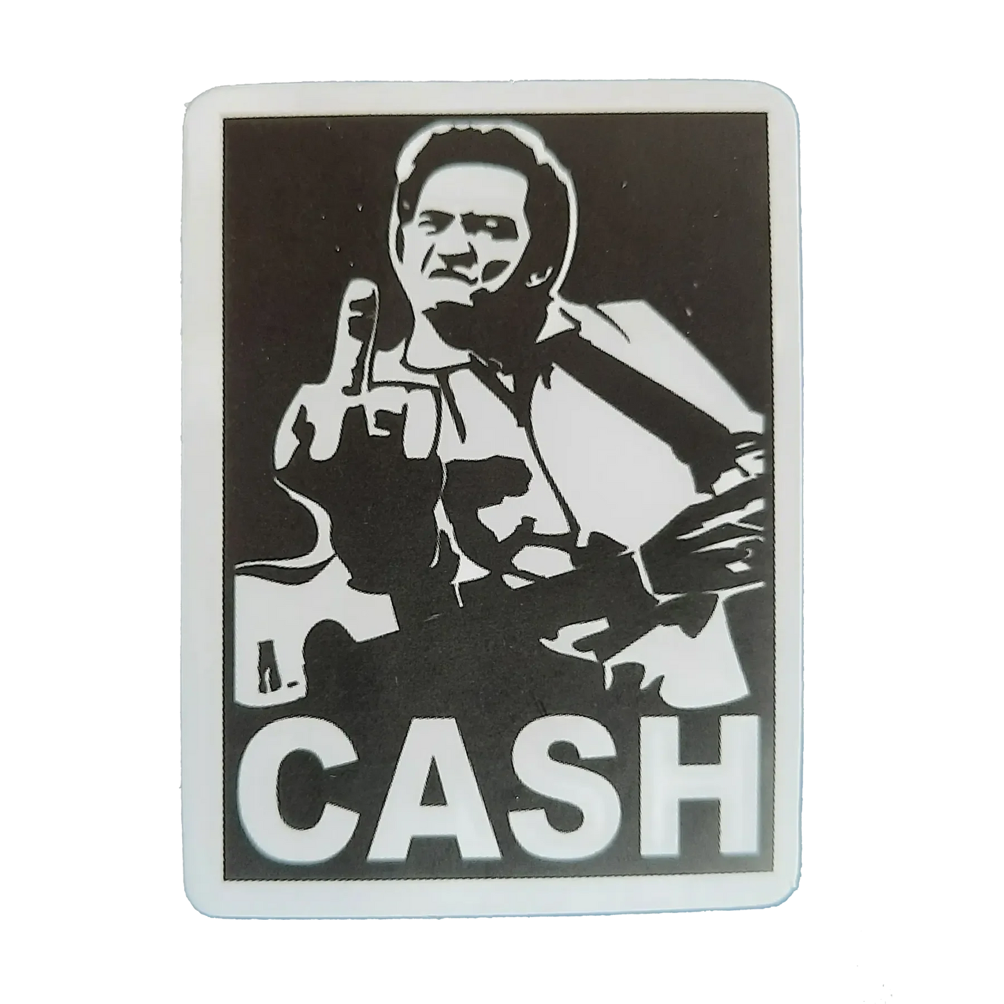 Autocollant Johnny Cash - Finger