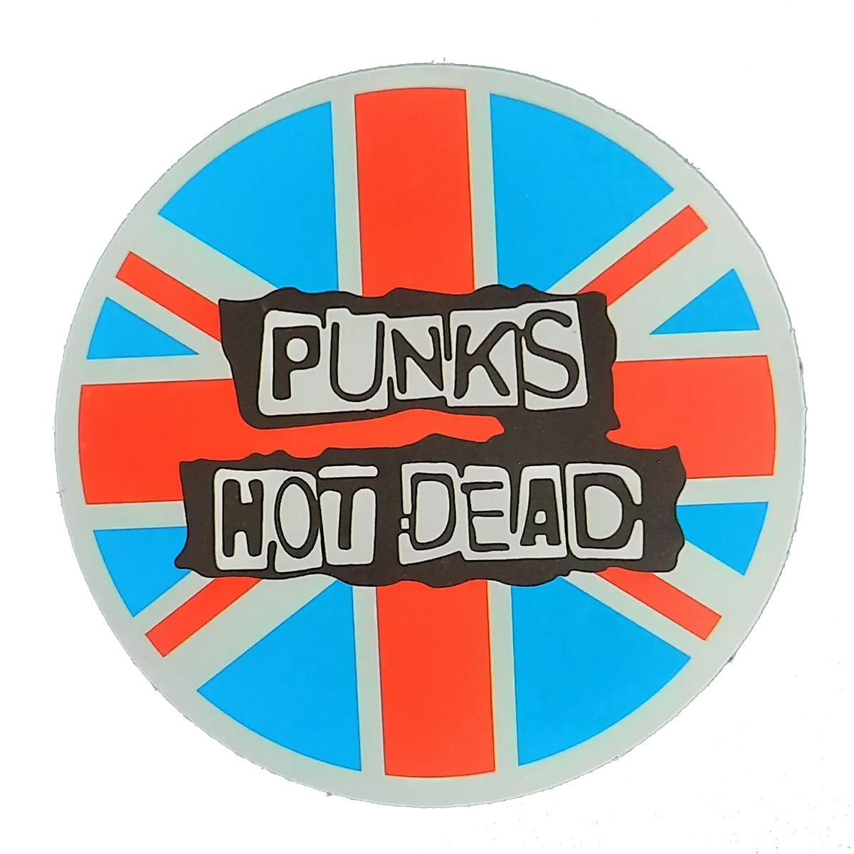 Sticker Punks Not Dead rond