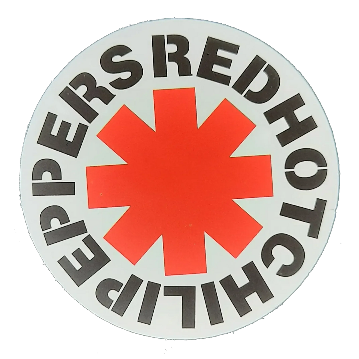 Sticker Red Hot Chili Peppers - Cross white