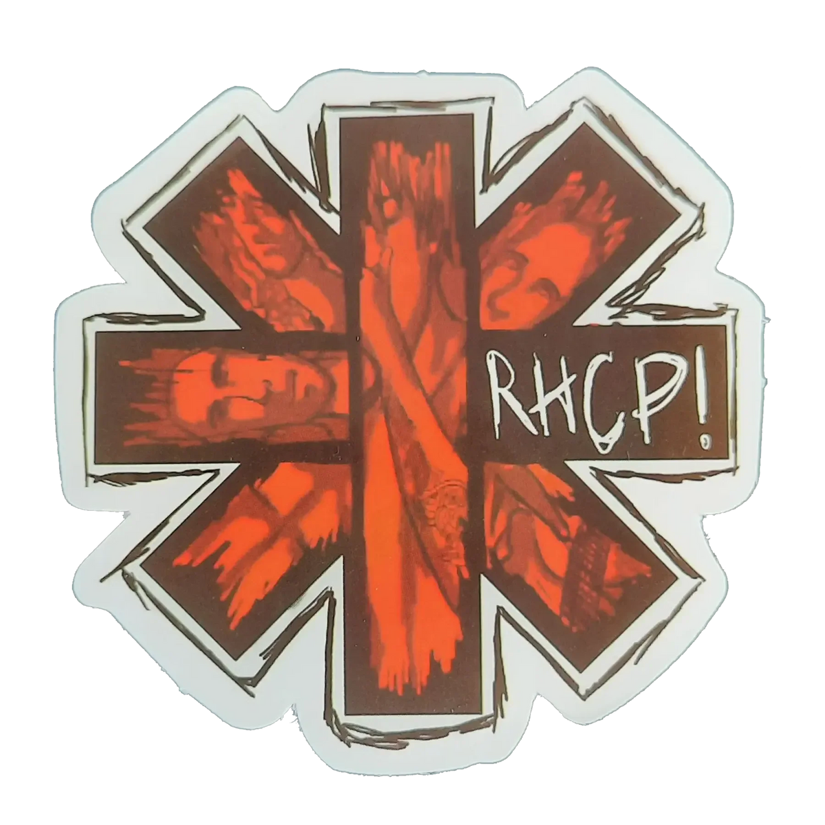 Sticker Red Hot Chili Peppers - Cross cut