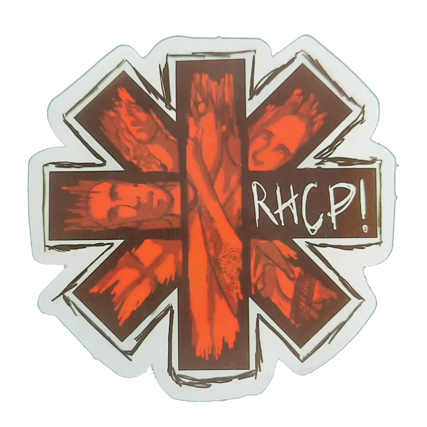 Sticker Red Hot Chili Peppers - Cross cut