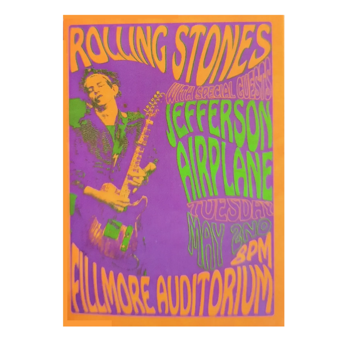 Autocollant Rolling Stones at Fillmore Auditorium