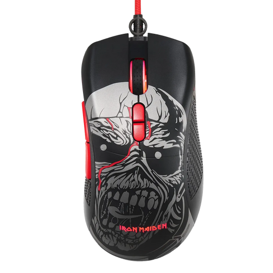 Souris gaming Iron Maiden Piece of Mind vue de dessus