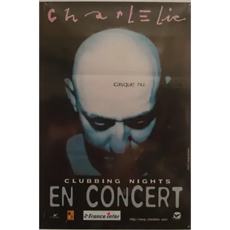 Affiche Charlélie Couture - Casque nu