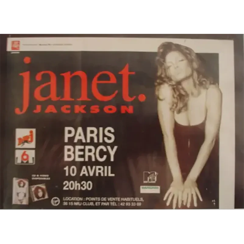 Affiche Janet Jackson - World tour