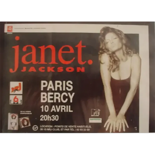 Affiche Janet Jackson - World tour