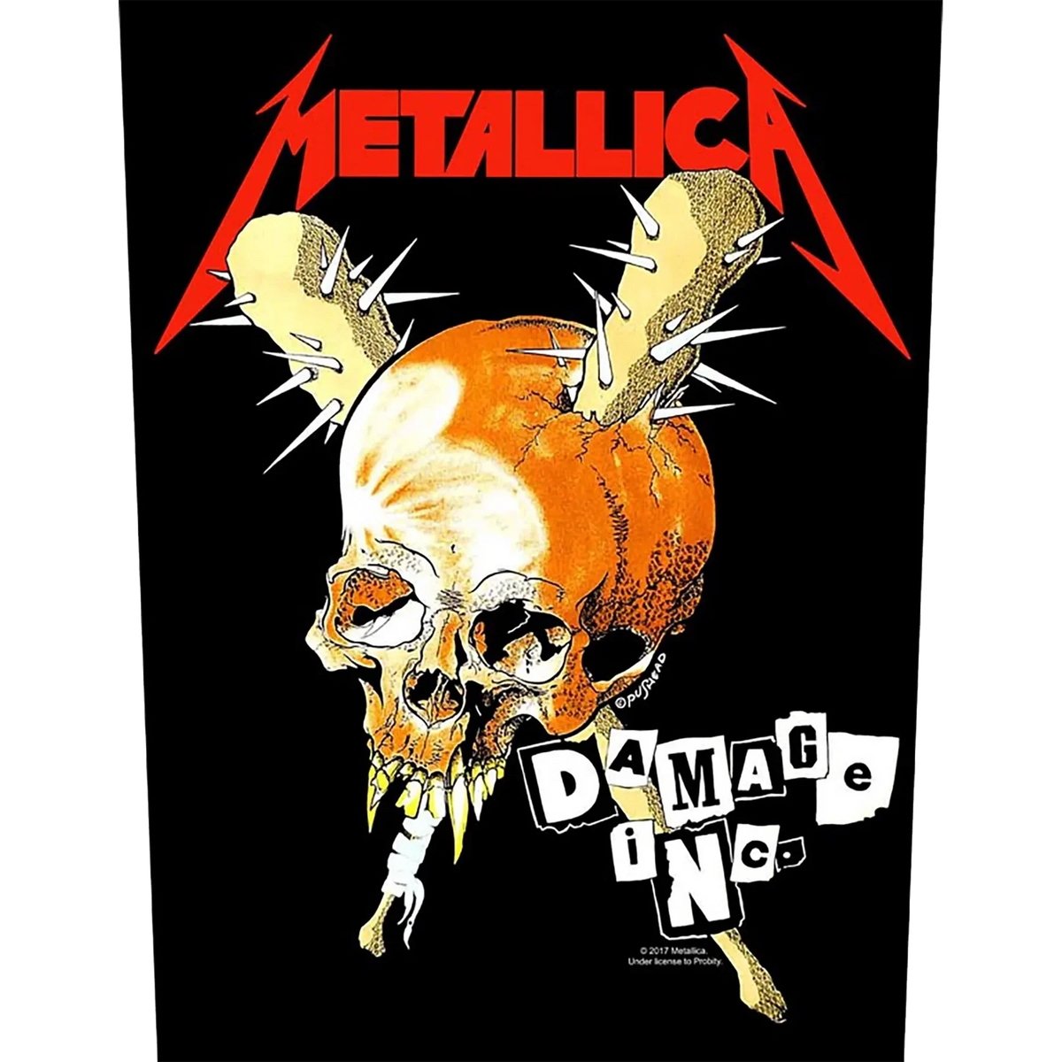 Ecusson Metallica - Damage inc. [Dossard]