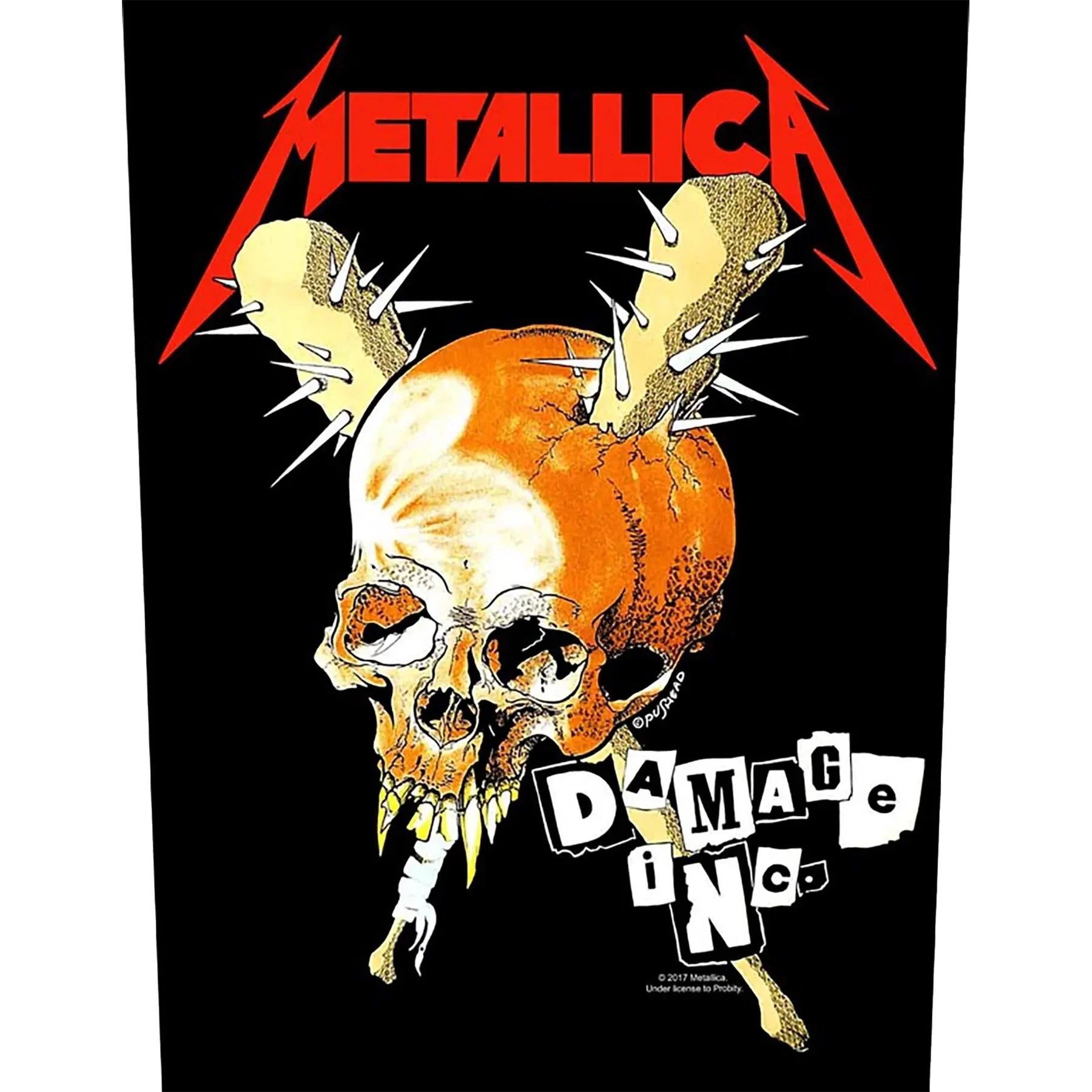Ecusson Metallica - Damage inc. [Dossard]