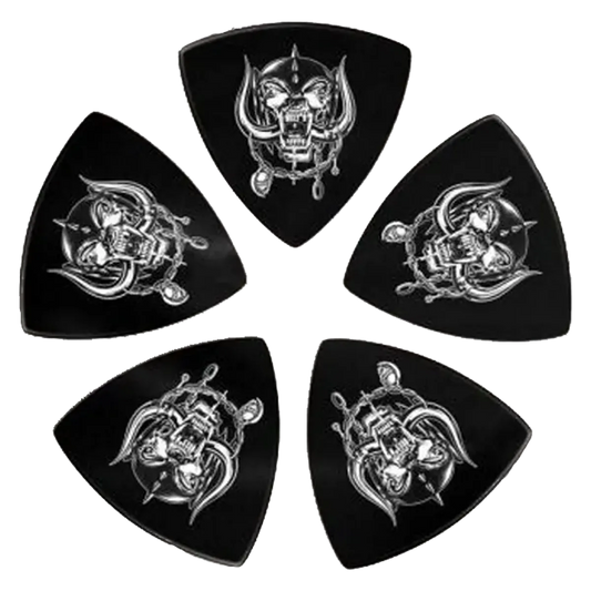 Ensemble de médiators tri-tip Motorhead assortis, décorés de visuels divers