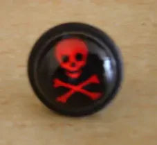 Boucle d'oreille Skull