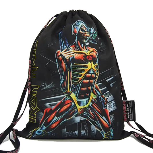 Vue face – Sac de sport Iron Maiden Somewhere in Time (debout)
