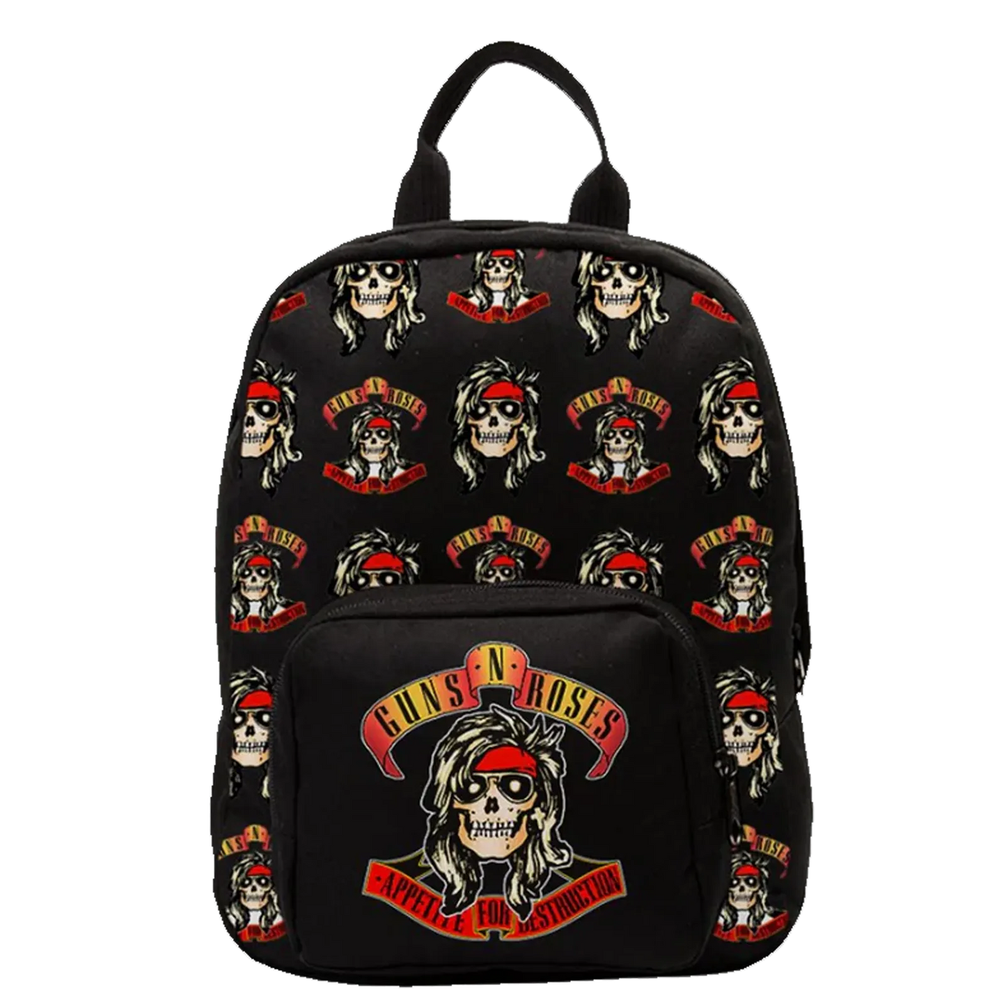 Sac à dos GNR format mini, design crâne bandana rouge