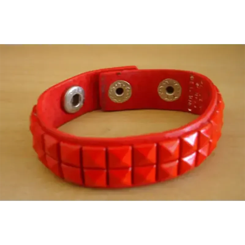 Bracelet PCV 2 rows - rouge