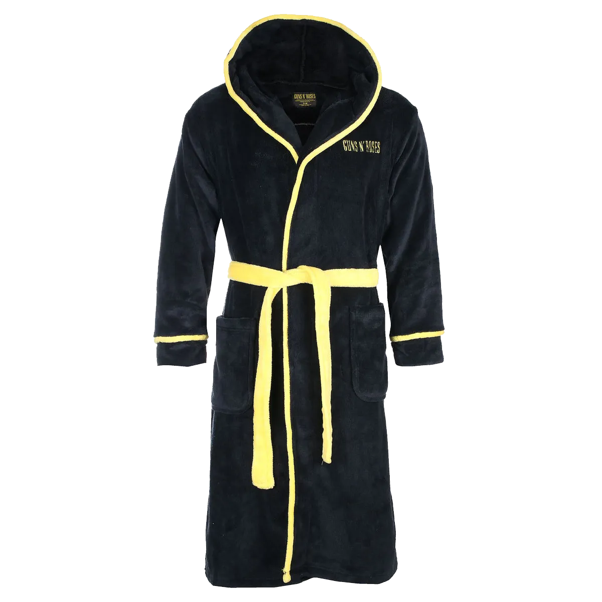 peignoir guns n roses noir capuche logo brodé