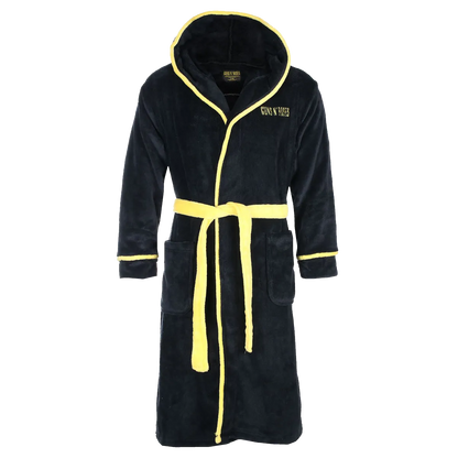 peignoir guns n roses noir capuche logo brodé