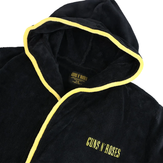 capuche peignoir guns n roses détail broderie