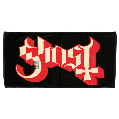 Serviette Ghost officielle – logo rouge complet