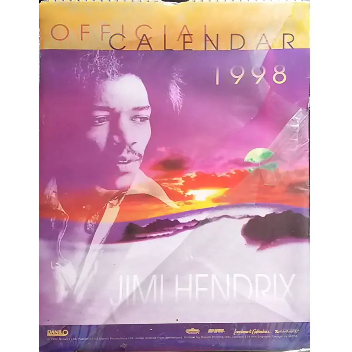 Calendrier vintage Jimi Hendrix 1998