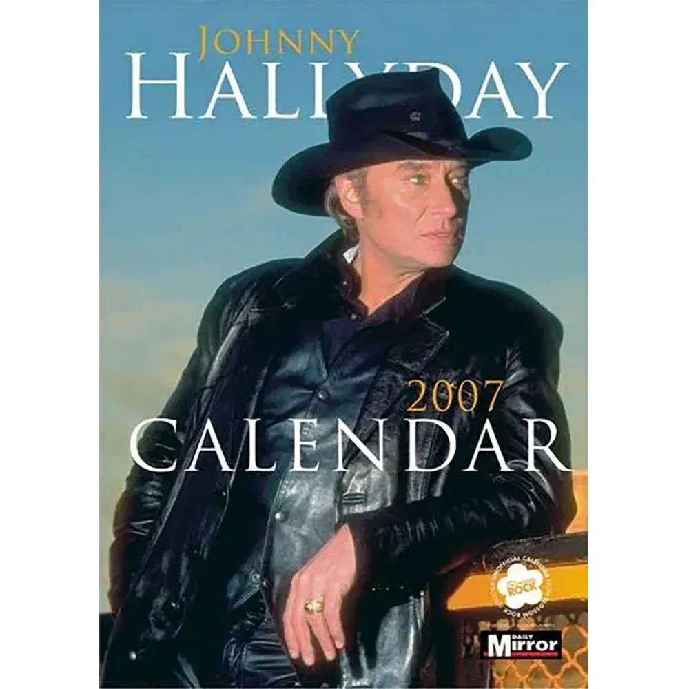Calendrier vintage Johnny Hallyday 2007