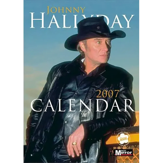 Calendrier vintage Johnny Hallyday 2007