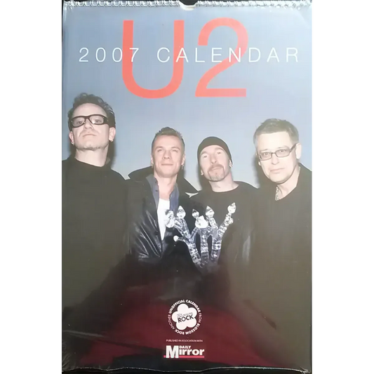 Calendrier vintage U2 2007