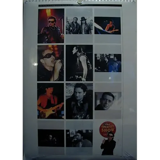 Calendrier vintage U2 1994 (dos)