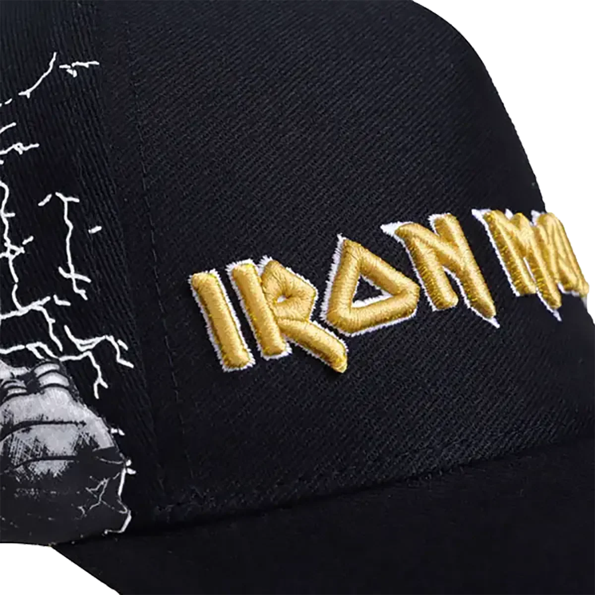 Casquette officielle Iron Maiden - Powerslave (gros plan)
