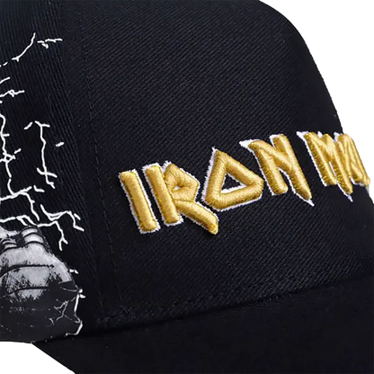 Casquette officielle Iron Maiden - Powerslave (gros plan)