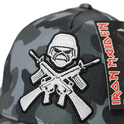Casquette officielle Iron Maiden - A Matter of Life and Death (gros plan patch)