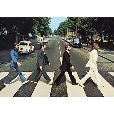 Carte postale Beatles - Abbey Road