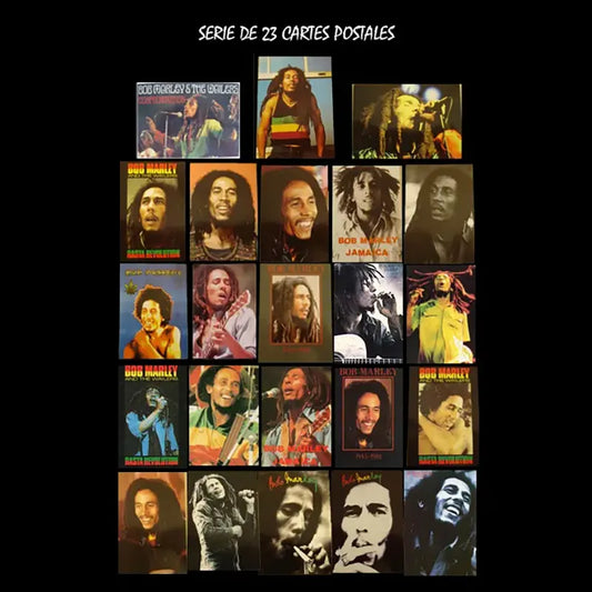 23 Cartes postales Bob Marley
