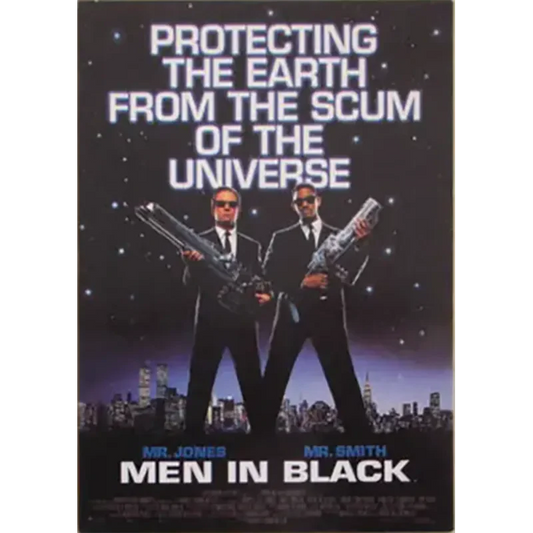 Postcard Men in Black - Protecting the Earth