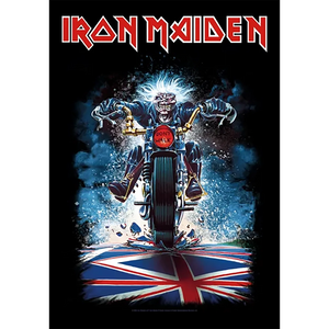 Drapeau Iron Maiden - Eddie biker