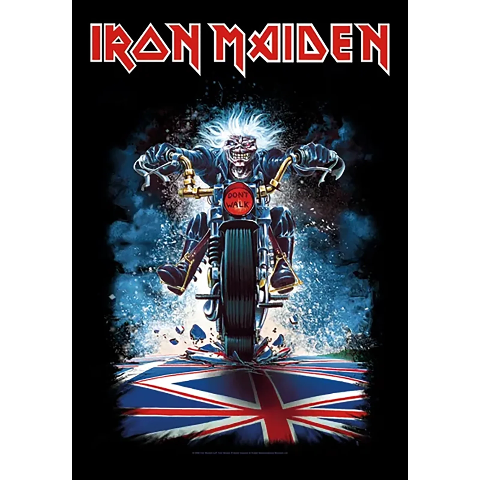Drapeau Iron Maiden - Eddie biker