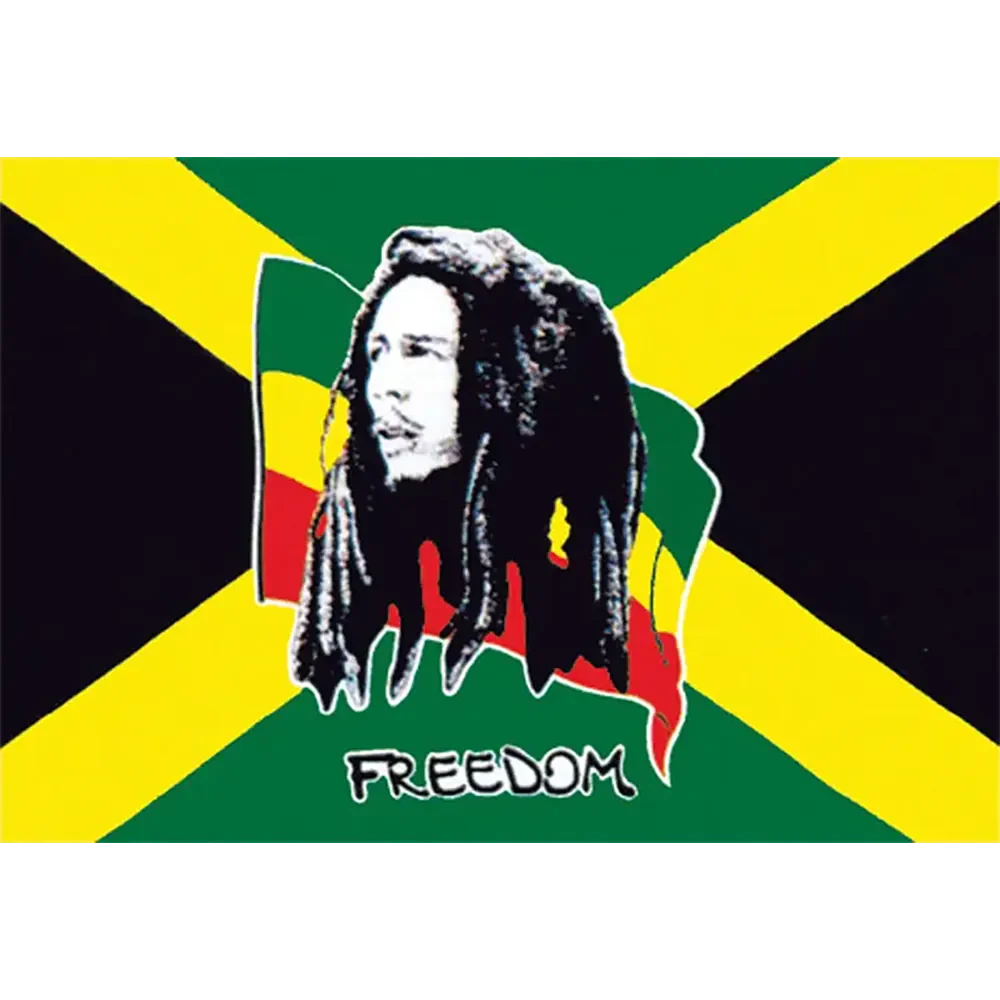 Drapeau Bob Marley - Freedom