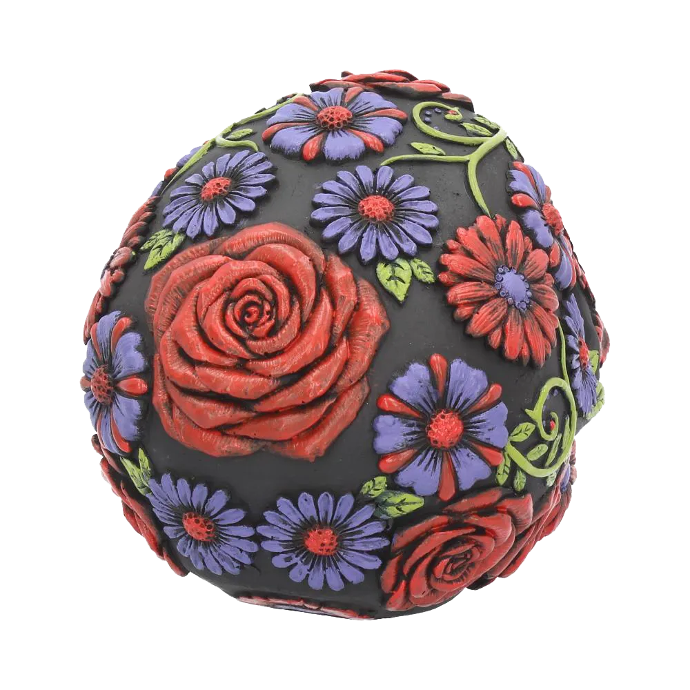 Vue rapprochée du crâne Sugar Blooms, symbolique Día de los Muertos