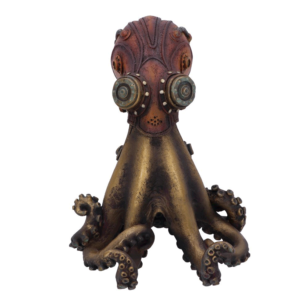 rotation 360 ° figurine steampunk Call of The Kraken Nemesis Now