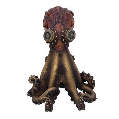 rotation 360 ° figurine steampunk Call of The Kraken Nemesis Now