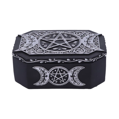 Coffret ésotérique noir et argent d’Hécate