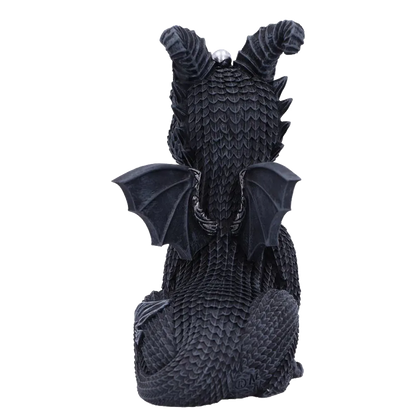 Dos de la figurine dragon Lucifly montrant les ailes et la texture écailleuse