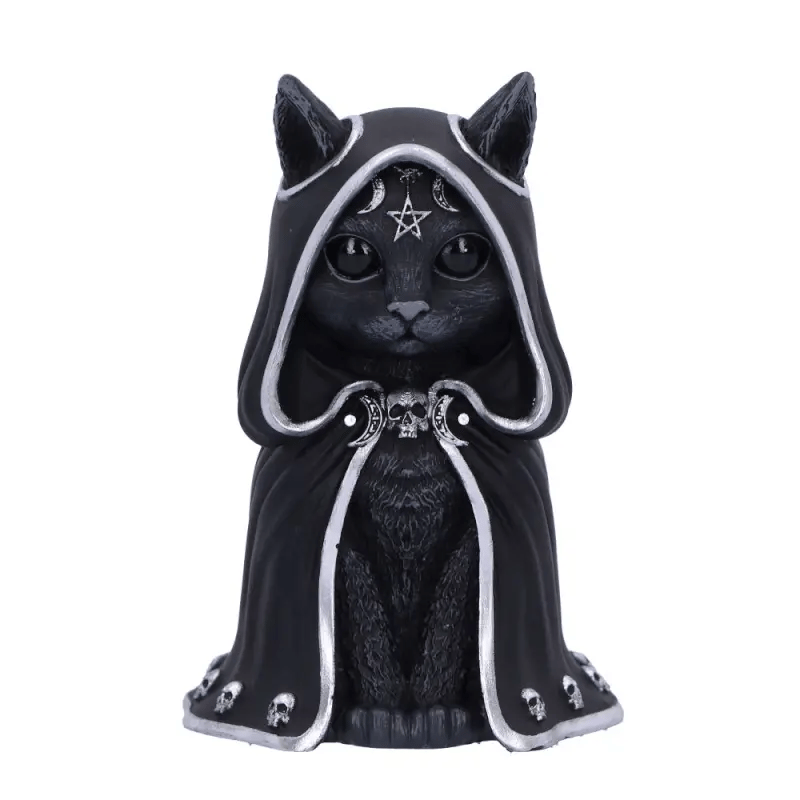Animation figurine Zefur chat noir occultiste Cult Cuties Nemesis Now | Zefur Black Cat Occultist Figurine Animation Cult Cuties Nemesis Now