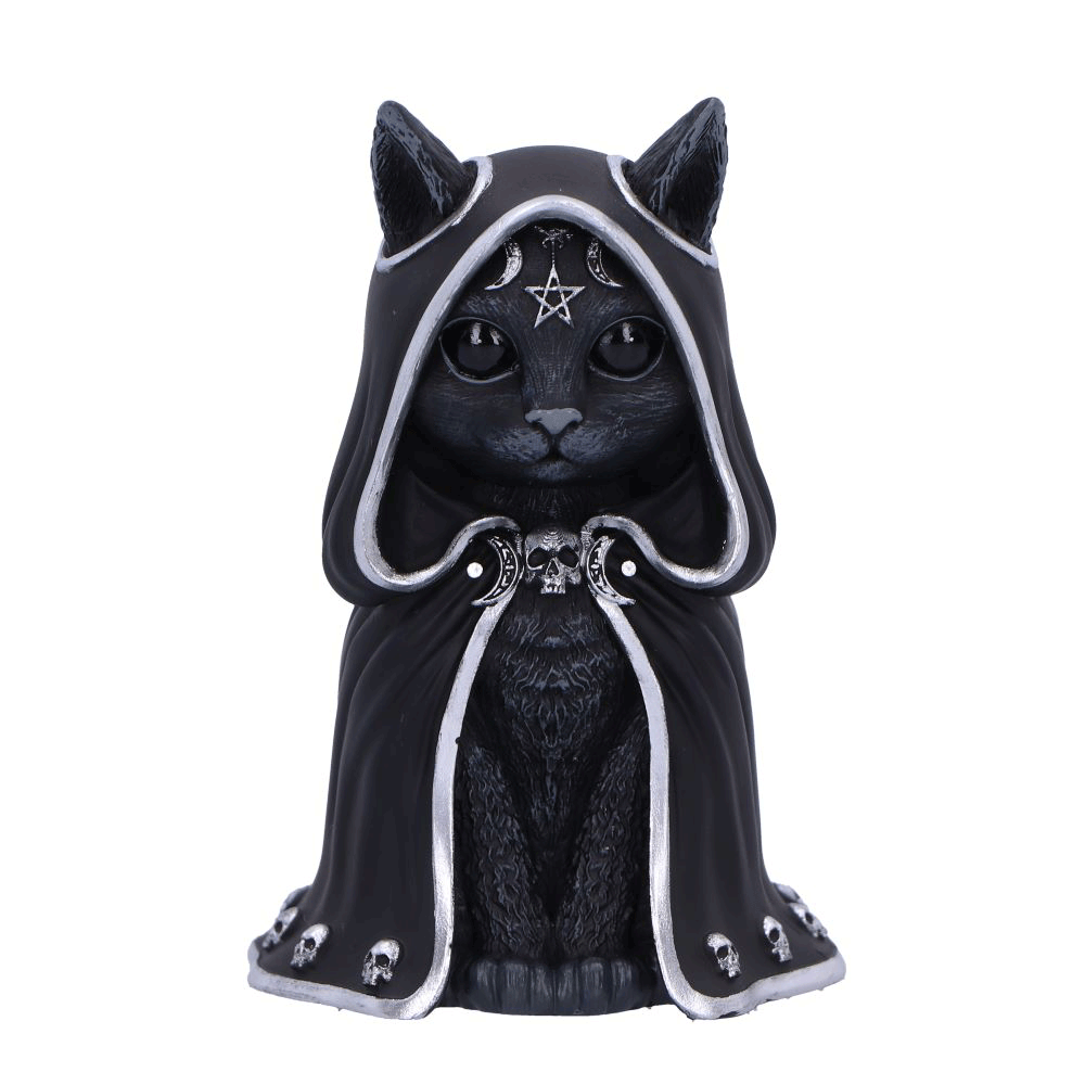 Animation figurine Zefur chat noir occultiste Cult Cuties Nemesis Now