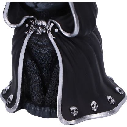 Détail du bas de la cape de Zefur figurine Cult Cuties avec crânes argentés